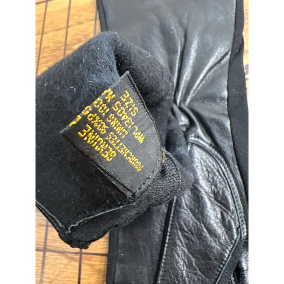 Vintage Black Leather Gloves - Picture 5 of 6